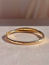 Load image into Gallery viewer, Antique 15k Rose Gold Diamond Starburst Bangle