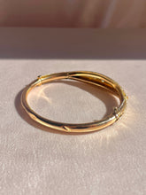 Load image into Gallery viewer, Antique 15k Rose Gold Diamond Starburst Bangle