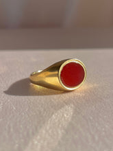 Load image into Gallery viewer, Vintage Carnelian Signet Ring 1966