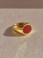 Load image into Gallery viewer, Vintage Carnelian Signet Ring 1966