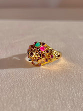 Load image into Gallery viewer, Vintage 14k Rainbow Temple Ring