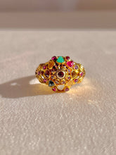 Load image into Gallery viewer, Vintage 14k Rainbow Temple Ring