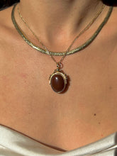 Load image into Gallery viewer, Vintage Bloodstone Carnelian Swivel Pendant 1970s