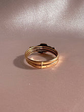 Load image into Gallery viewer, Antique 14k Enamel Mano Fede Gimmel Ring
