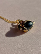 Load image into Gallery viewer, Vintage Trio Tigers Eye Onyx Chalcedony Swivel Fob Pendant