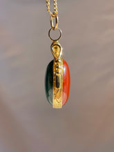 Load image into Gallery viewer, Vintage Bloodstone Carnelian Swivel Pendant 1970s