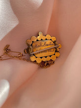Load image into Gallery viewer, Antique Onyx Mourning Hair Brooch 1841