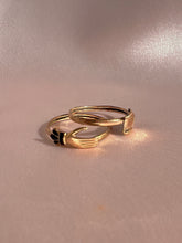Load image into Gallery viewer, Antique 14k Enamel Mano Fede Gimmel Ring