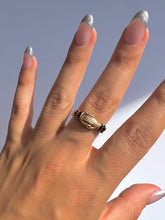 Load image into Gallery viewer, Antique 14k Enamel Mano Fede Gimmel Ring