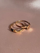 Load image into Gallery viewer, Antique 14k Enamel Mano Fede Gimmel Ring