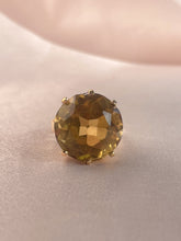 Load image into Gallery viewer, Vintage 9k Citrine Cocktail Ring 1970