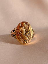 Load image into Gallery viewer, Antique 14k Italian Lucky Phallic Signet Ring