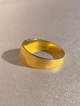 Load image into Gallery viewer, Vintage 18k Diamond Starburst Signet 1937