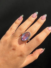 Load image into Gallery viewer, Vintage Amethyst Silver Victorian Gothic Ring