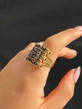 Load image into Gallery viewer, Vintage Sapphire Pave Dress Ring