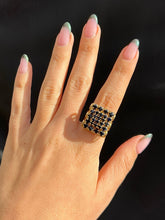 Load image into Gallery viewer, Vintage Sapphire Pave Dress Ring