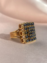 Load image into Gallery viewer, Vintage Sapphire Pave Dress Ring