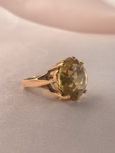 Load image into Gallery viewer, Vintage 9k Citrine Cocktail Ring 1970