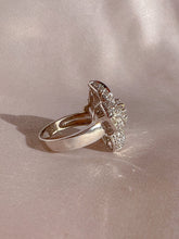 Load image into Gallery viewer, Vintage 14k Diamond Brazilian Flower Pave Ring