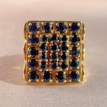 Load image into Gallery viewer, Vintage Sapphire Pave Dress Ring