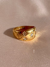 Load image into Gallery viewer, Antique Diamond Old Starburst Array Ring 1906