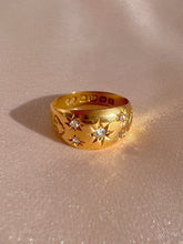 Load image into Gallery viewer, Antique Diamond Old Starburst Array Ring 1906