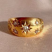 Load image into Gallery viewer, Antique Diamond Old Starburst Array Ring 1906