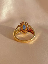 Load image into Gallery viewer, Vintage Sapphire Diamond Baguette Dress Ring