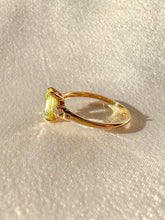Load image into Gallery viewer, Vintage Peridot Diamond Oval Ring
