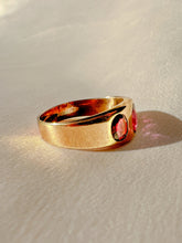 Load image into Gallery viewer, Antique Rhodolite Garnet Boat Ring