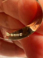 Load image into Gallery viewer, Antique Diamond Solitaire Starburst Filigree Ring 1916