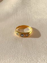 Load image into Gallery viewer, Antique Sapphire Diamond Boat Ring