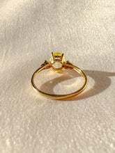 Load image into Gallery viewer, Vintage Peridot Diamond Oval Ring