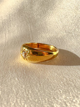 Load image into Gallery viewer, Antique Old Cut Diamond Starburst Solitaire Ring 1901
