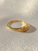Load image into Gallery viewer, Antique Diamond Filigree Boat Ring