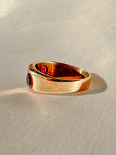 Load image into Gallery viewer, Antique Rhodolite Garnet Boat Ring