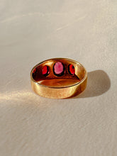 Load image into Gallery viewer, Antique Rhodolite Garnet Boat Ring