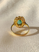 Load image into Gallery viewer, Antique Emerald Diamond Old Mine Ring 2.95 CTW
