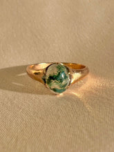 Load image into Gallery viewer, Antique Moss Agate Cabochon Ring
