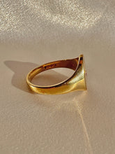 Load image into Gallery viewer, Vintage Ruby Filigree Starburst Signet Ring