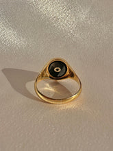 Load image into Gallery viewer, Vintage Onyx Diamond Oval Signet 1967
