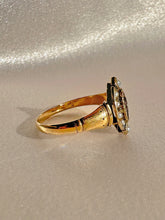 Load image into Gallery viewer, Antique Amethyst Pearl Navette Ring
