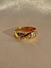 Load image into Gallery viewer, Antique Diamond Trilogy Starburst Ring