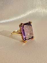 Load image into Gallery viewer, Antique Amethyst Intaglio Dress Ring