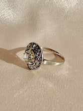 Load image into Gallery viewer, Antique French Diamond Halo Transitional Ring 1930s