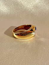 Load image into Gallery viewer, Vintage Sapphire Diamond Pear Soprano Ring