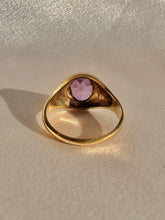 Load image into Gallery viewer, Antique Lilac Amethyst Signet Ring 1916
