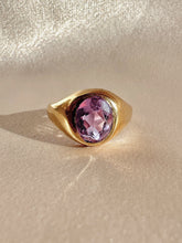 Load image into Gallery viewer, Antique Lilac Amethyst Signet Ring 1916

