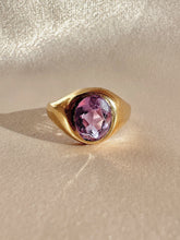 Load image into Gallery viewer, Antique Lilac Amethyst Signet Ring 1916