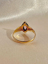 Load image into Gallery viewer, Antique Amethyst Pearl Navette Ring